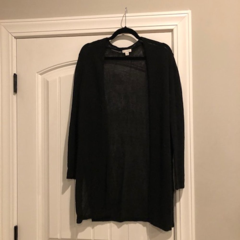Black cardigan